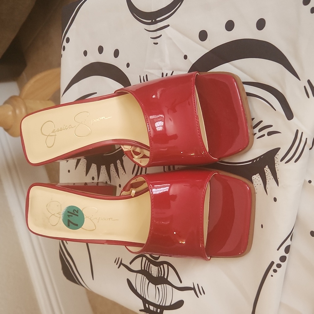 Jessica Simpson Red Sherron heels